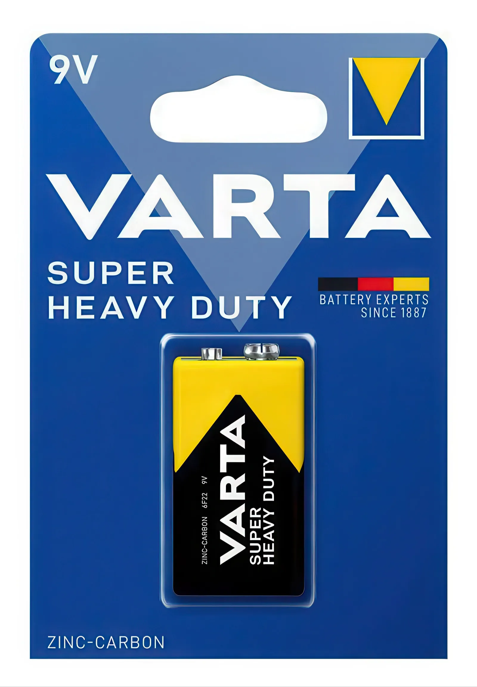 VARTA 9v Super Heavy Duty Battery