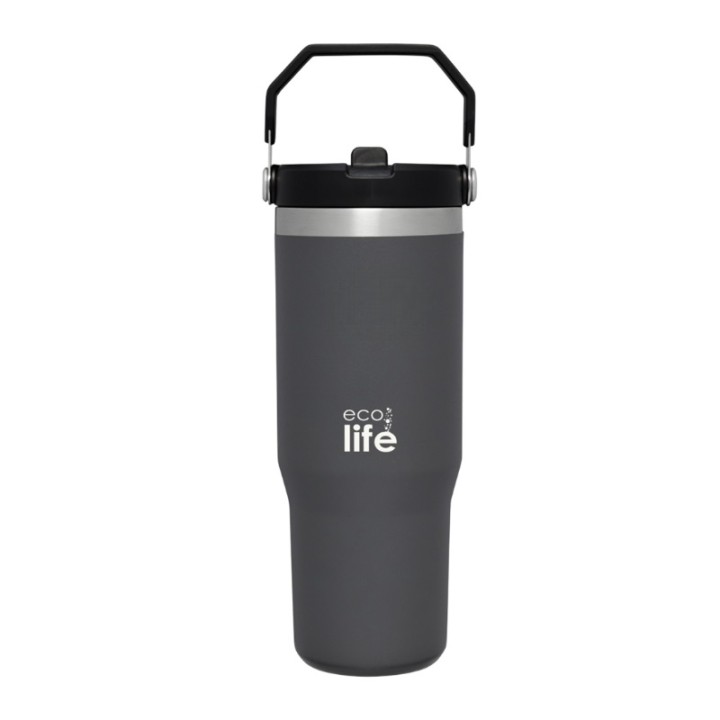 ECOLIFE FLOW TUMBER/HANDLE LID 90CL/900ML GREY