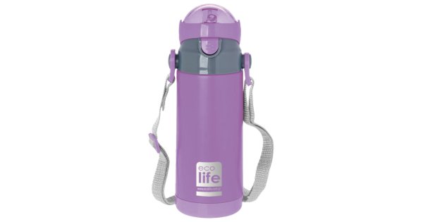 Eco Life Kids Water Bottle Thermos Lilac Colour 400Ml