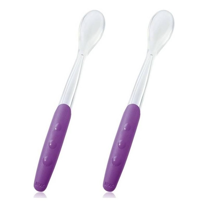 Nuk Easy Learning Feeding Spoon Purple x2