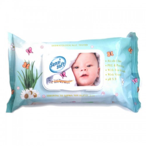Sensi Soft Baby Wet Wipes 72 pieces