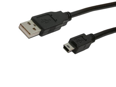 MediaRange USB Cable USB to Mini-USB 1,5M , Black