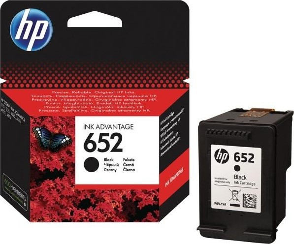 HP 652 Black Original Ink Advantage Cartridge