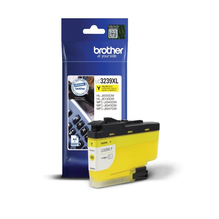 LC3239XLY INK CARTRIDGE YELLOW 5000P MFCJ5945/MFCJ6945/MFCJ6947/HLLJ6000/HLLJ6100