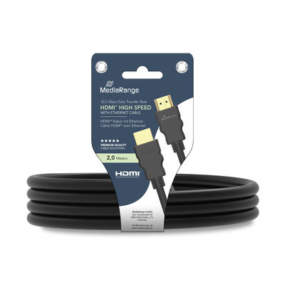 MediaRange HDMI™ High Speed with Ethernet connection cable 2.0M