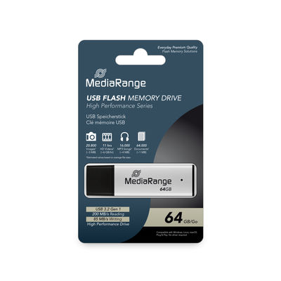 MediaRange USB 3.0 high performance flash drive, 64GB