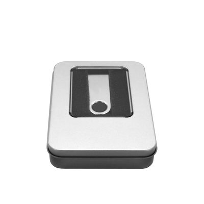 Aluminum storage box for USB flash drives, 89 x 60 x 18mm