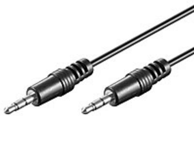 MediaRange Audio Cable 3,5mm Stereo Jack 1.5M, Black