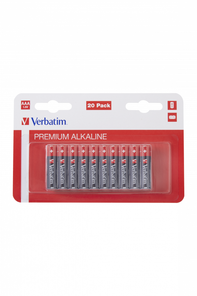Verbatim Premium Alkaline AAA (20 PACK)