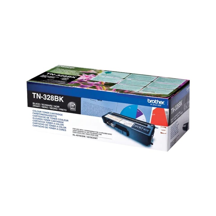 TN328BK BROTHER BLACK TONER 6000P HL4140/4150/4570-