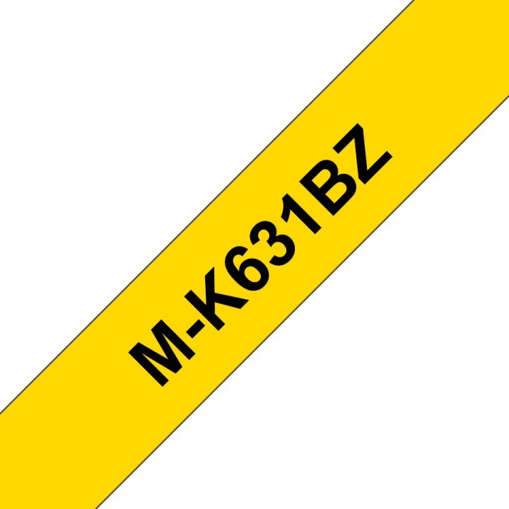 MK631Z (Blister) 12mm Black On Yellow Tape