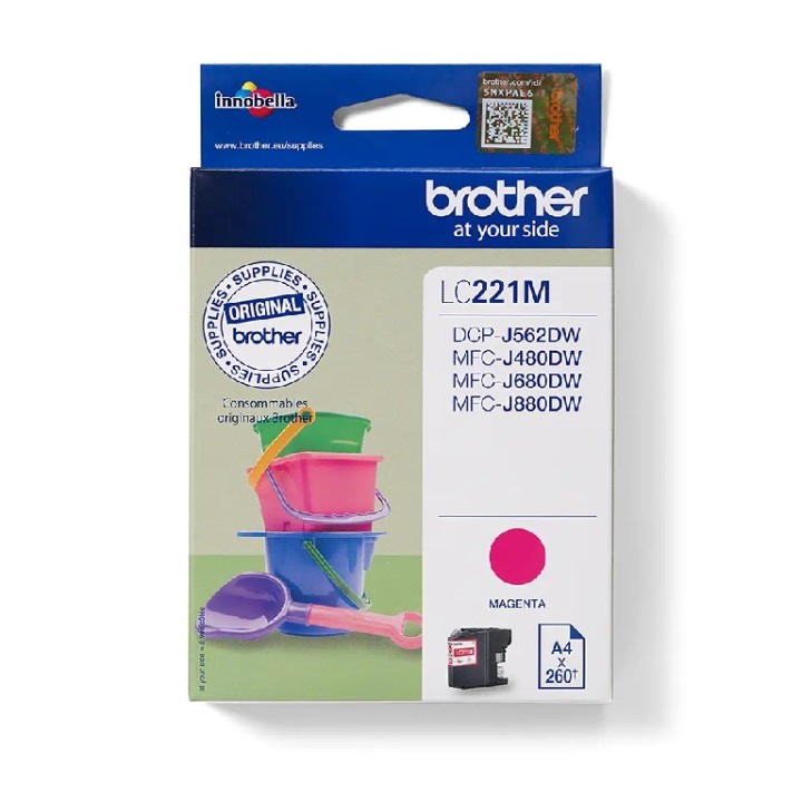 LC221M BROTHER MAGENTA INK 260P MFCJ4420/4520/4620/4720 & MFCJ5320/5620/5720