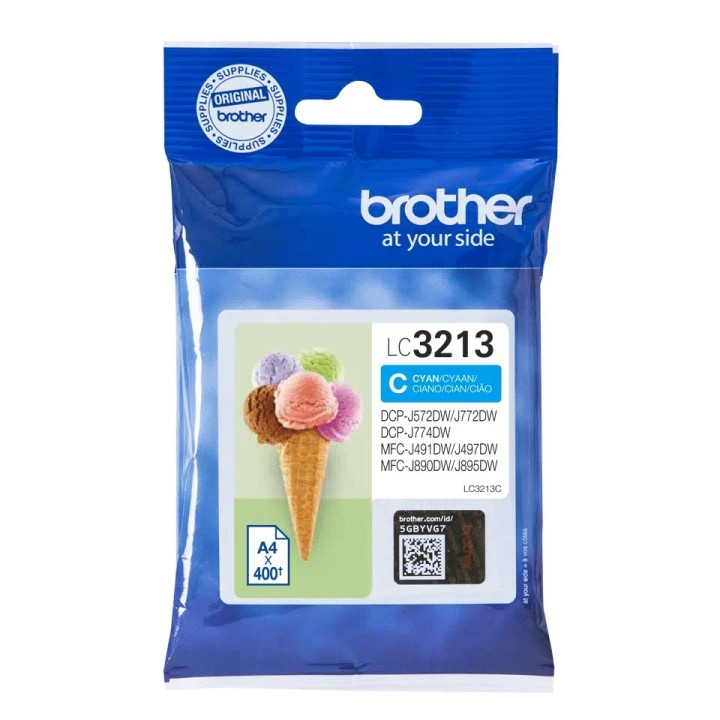 LC3213C BROTHER CYAN INK 400P (MFC-J890-895/DCPJ-774)