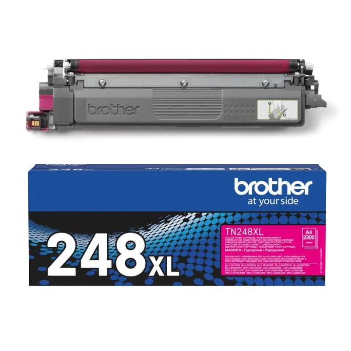 TN248XLM BROTHER MAGENTA TONER 2300 Pages (HL-L3220/3240/DCP-L3520/3560/MFC-L3740/3760)