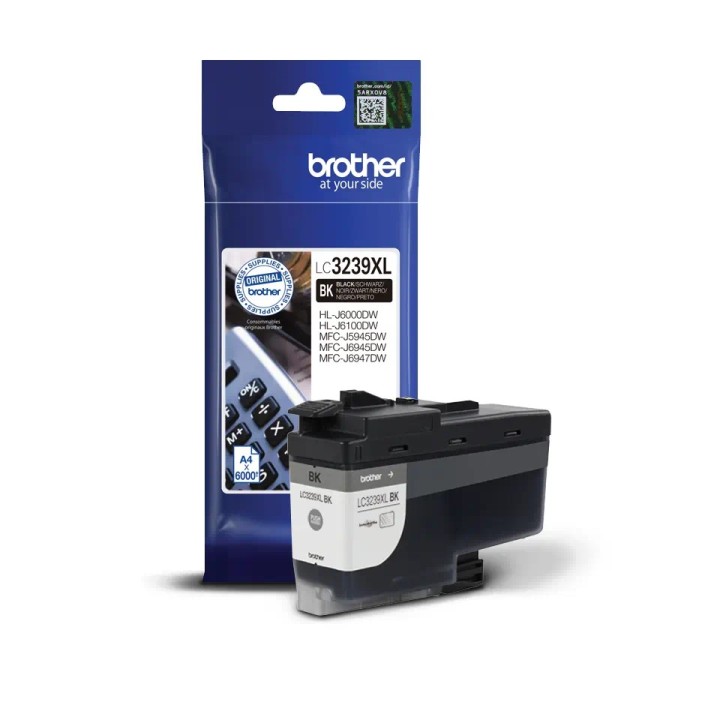 LC3239XLBK INK CARTRIDGE BLACK 6000P MFCJ5945/MFCJ6945/MFCJ6947/HLLJ6000/HLLJ6100