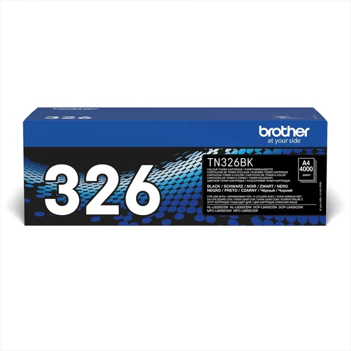 TN326BK BROTHER HIGH YIELD BLACK TONER 4000P HLL8250CDN/DCPL8400CDN