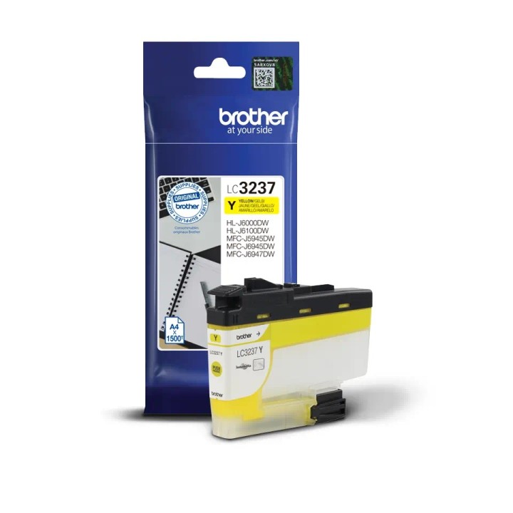 LC3237Y INK CARTRIDGE YELLOW 1500P MFCJ5945/MFCJ6945/MFCJ6947/HLLJ6000/HLLJ6100