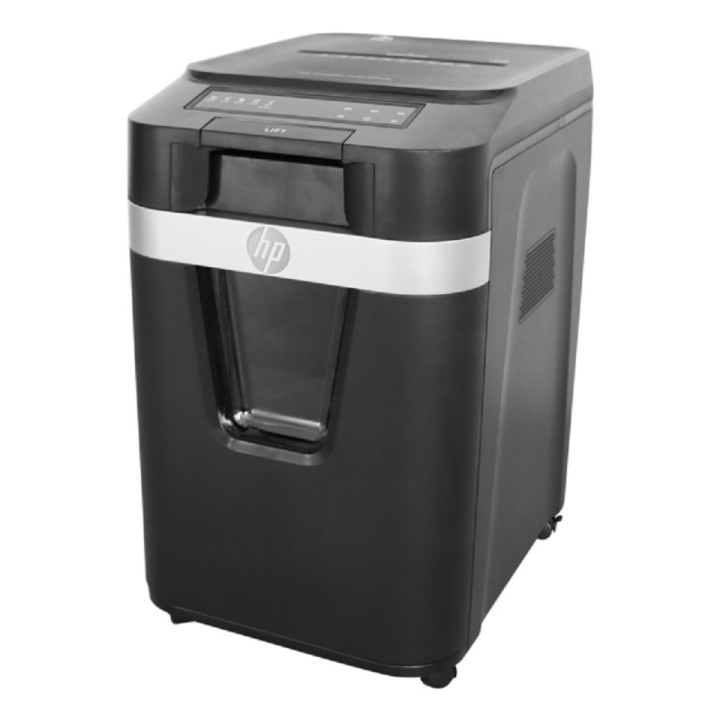 HP Pro Shredder Auto 200MC Shred capacity (sheets A4, 80g) x10, Bin capacity L32.2, Color Black, 2821