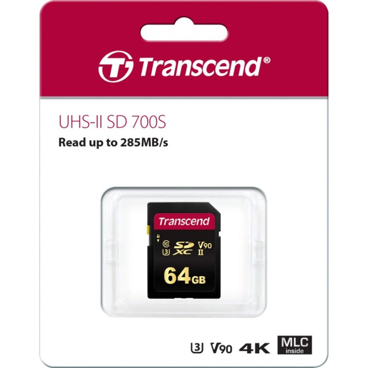 Transcend SDXC 700S 64GB Class 10 UHS-II U3 V90