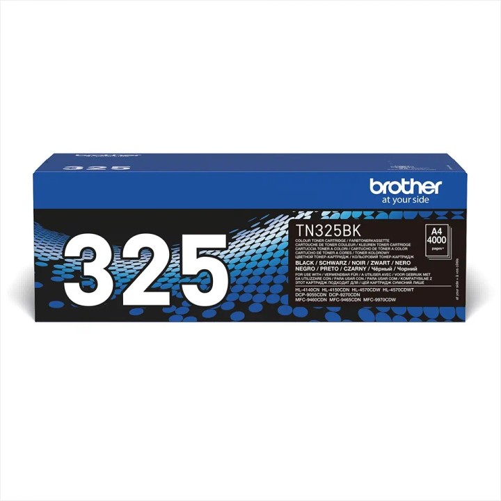 TN325BK BROTHER BLACK TONER 4000P HL4140/4150/4570-DCP9055/9270