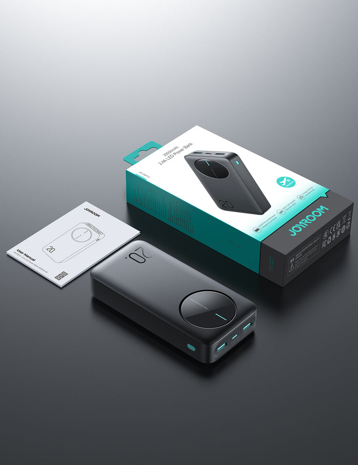 JOYROOM POWERBANK 20000mAh 2xUSB-A & 1xUSB-C BLACK JR-PBF14