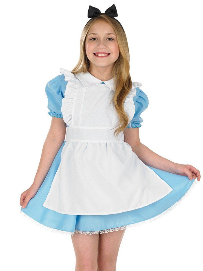 Alice Fancy Dress Girls Traditional Costume - Size Medium