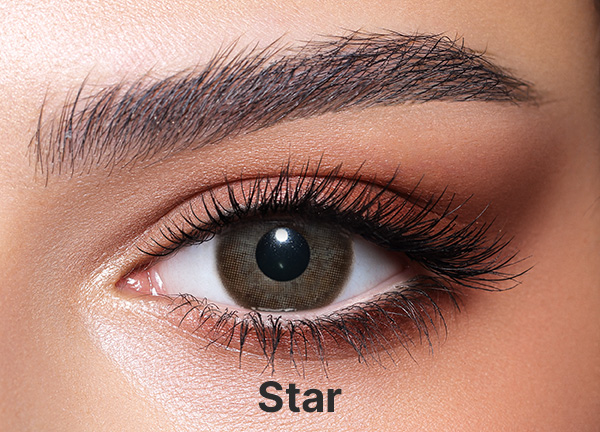 Bella One Day Star (10 Pack) - Honey Colored Contact Lenses - Power = -3.5