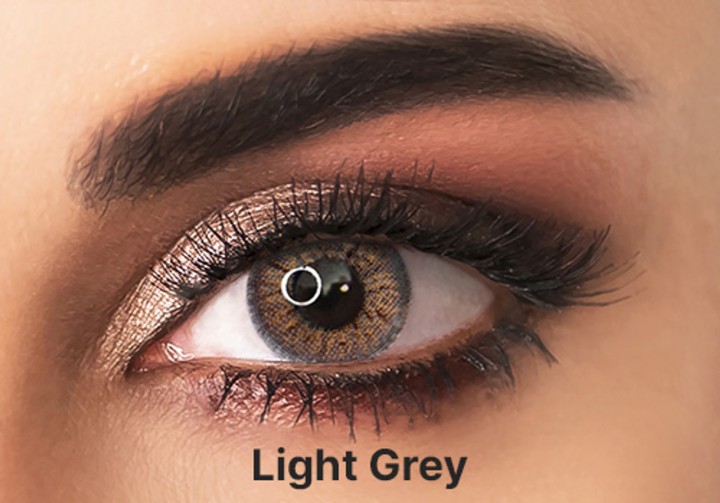Adore Crystal Light Gray - Gray Colored Contact Lenses - Power = -10