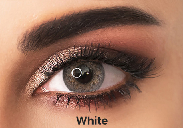 Adore Crystal White - Gray Colored Contact Lenses - Power = -2.5