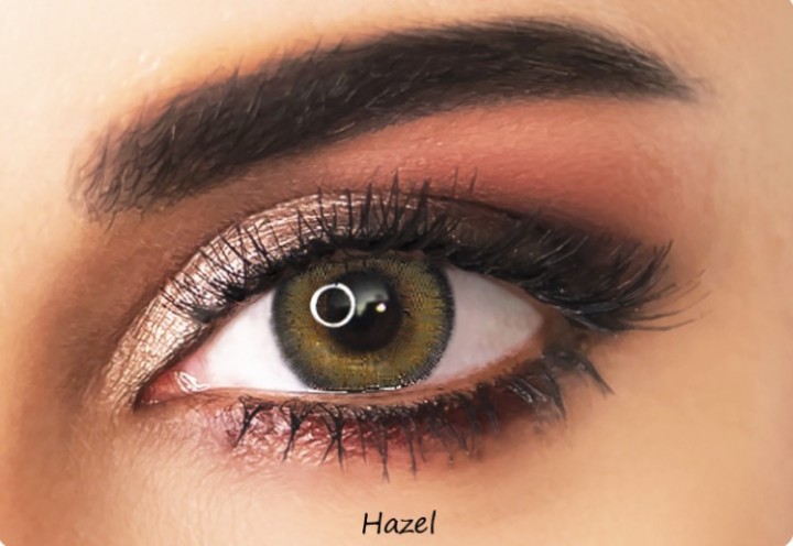 Adore Bi-Hazel - Green Colored Contact Lenses - Power = -5.5