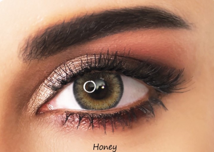 Adore Bi-Honey - Honey Colored Contact Lenses - Power = 6
