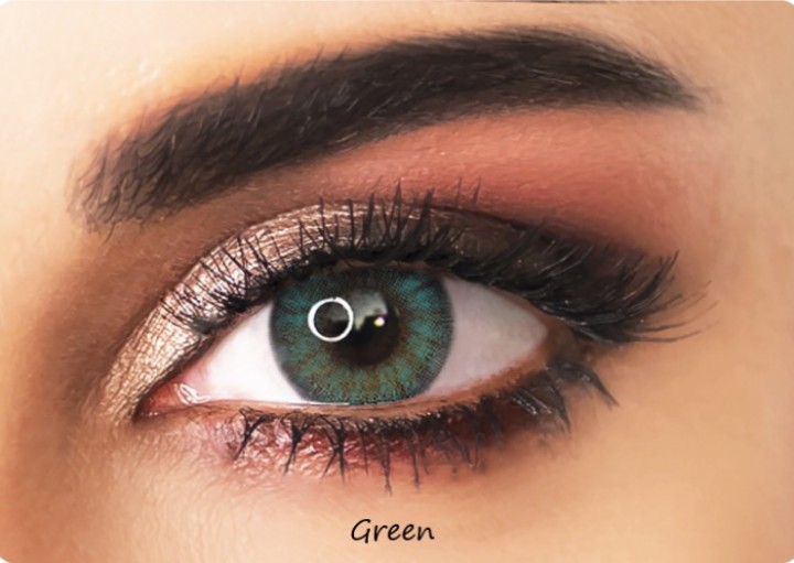 Adore Bi-Green - Green Colored Contact Lenses - Power = -10.5