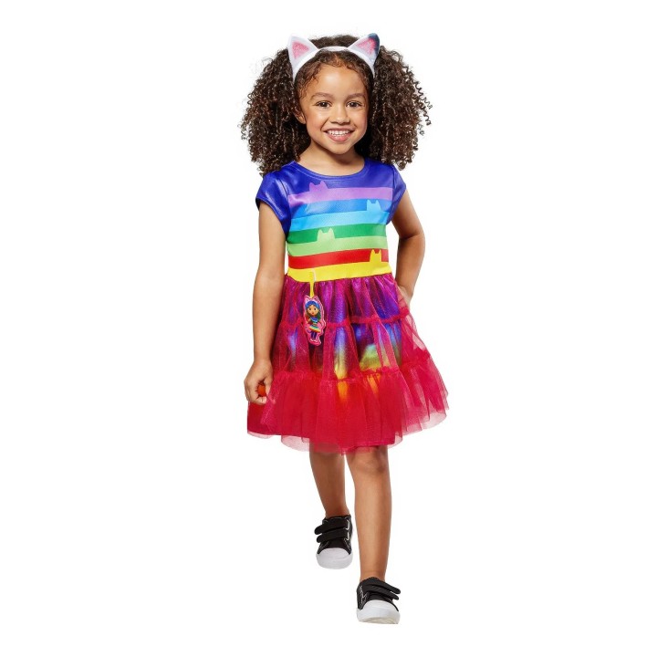 Gabby'S Dollhouse Rainbow Dress - Size Xxs