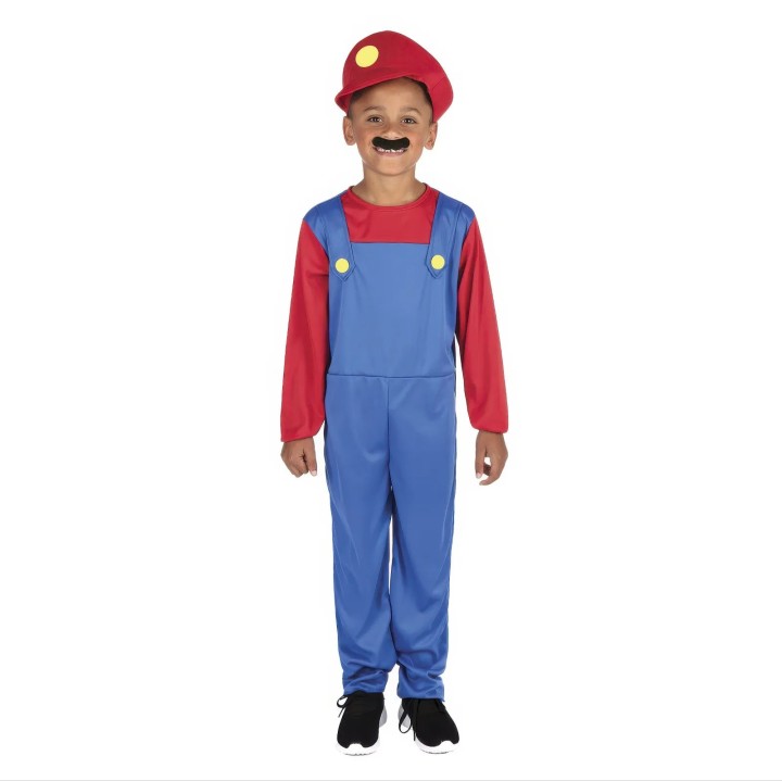 Plumber Kids Fancy Dress Costume - Size Small