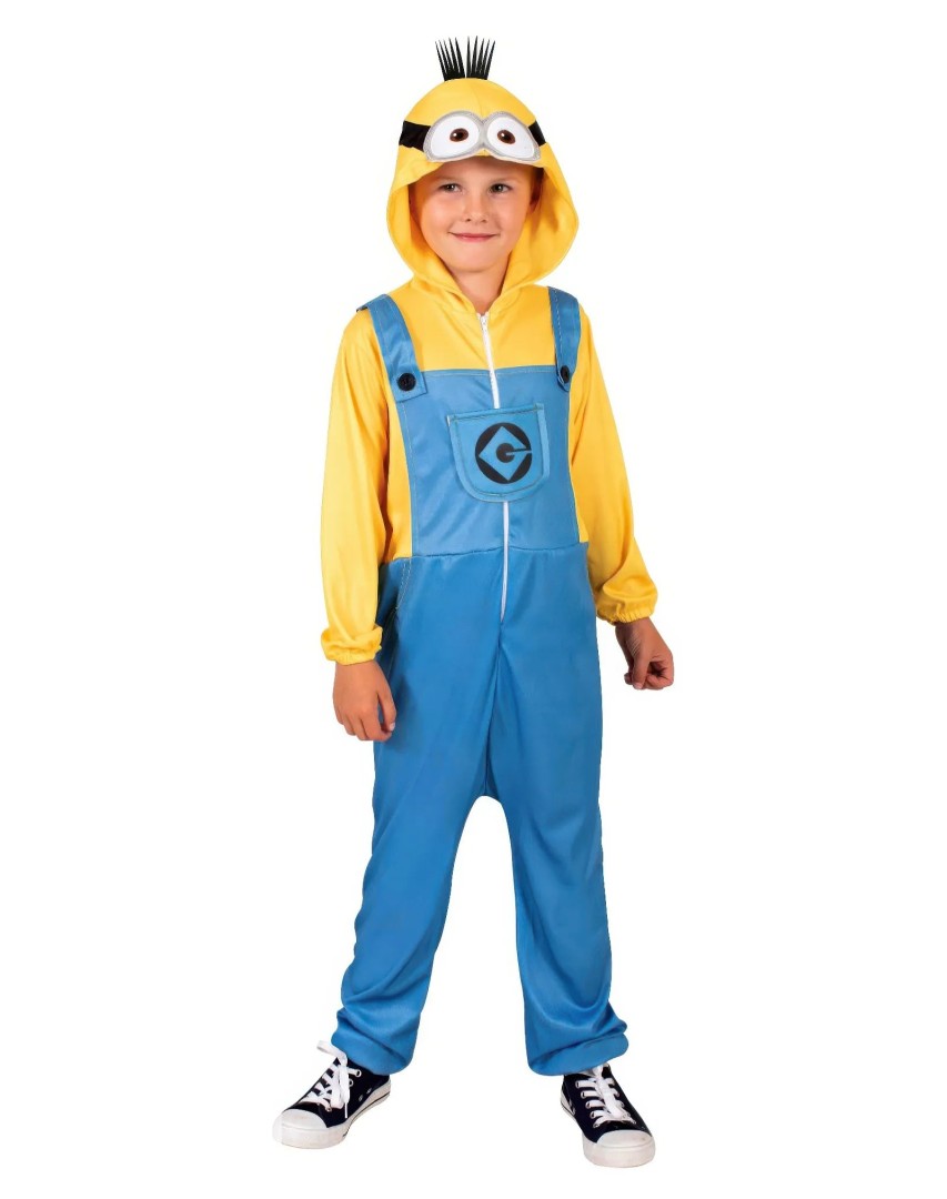 Minion Onesie Despicable Me 4 Kids Fancy Dress Costume - Size Large
