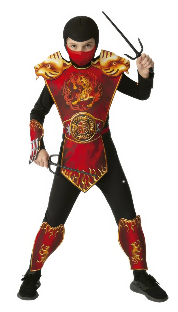 Tiger Ninja Kids Costume Size: L