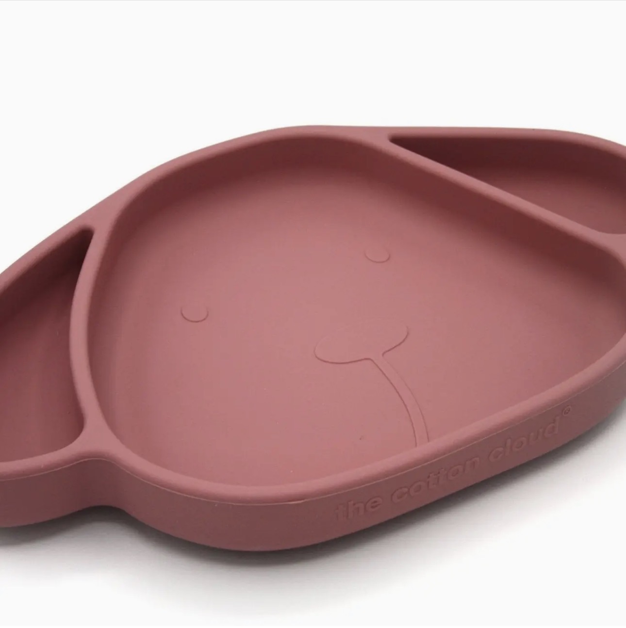 Silicone Dish with Suction Plate Milo Wild Rose