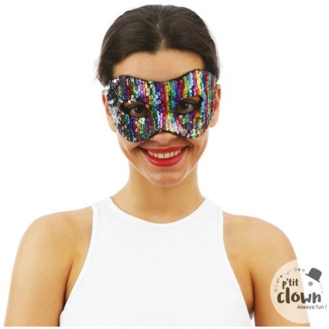 Reversible Sequin Mask