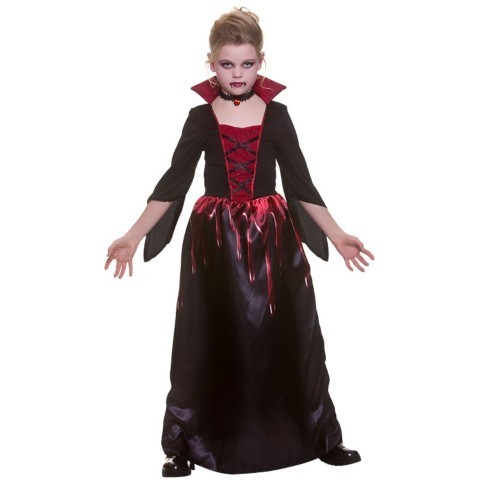 Bloodthirsty Vampiress Costume - 8-10Y