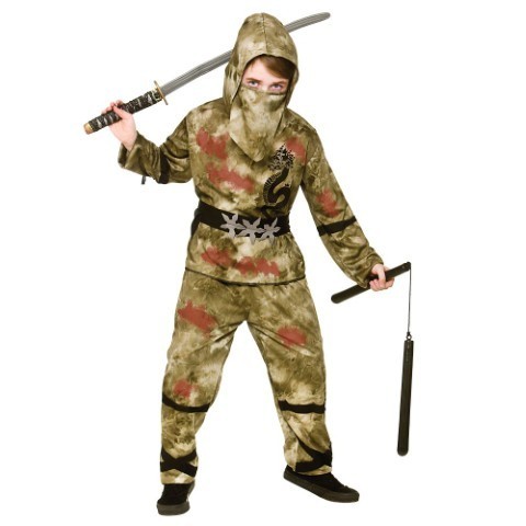 Zombie Ninja Costume - 8-10Y