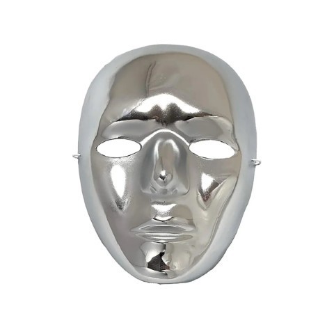 Silver Robot Mask