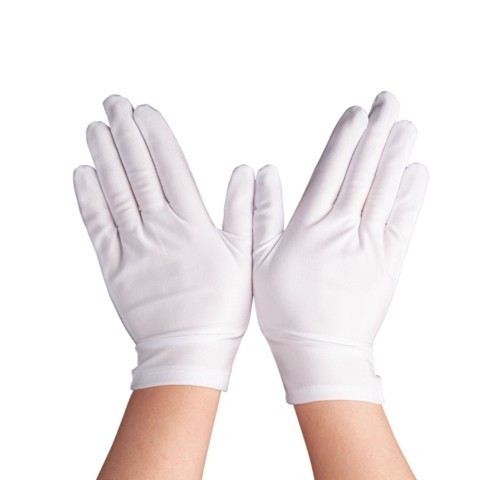 Ladies Short Gloves - White