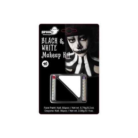 Make Up Kit White, Black & Pencils