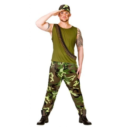 Army Guy Soldier Costume - XL
