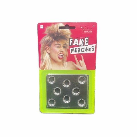 Silver Fake Piercing Set
