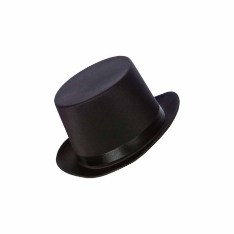 Satin Top Hat Black