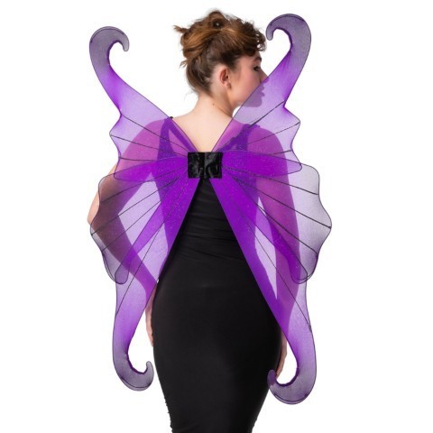 Large Purple and Black Fairy Wings