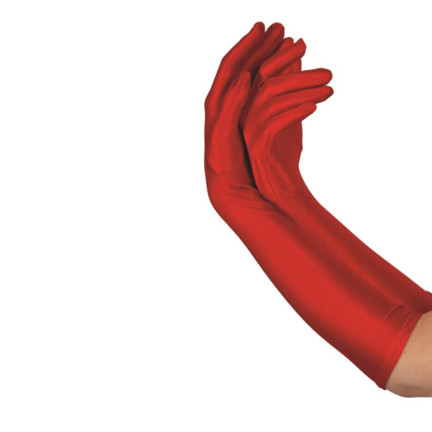 Ladys Long Gloves - Red AC-9222
