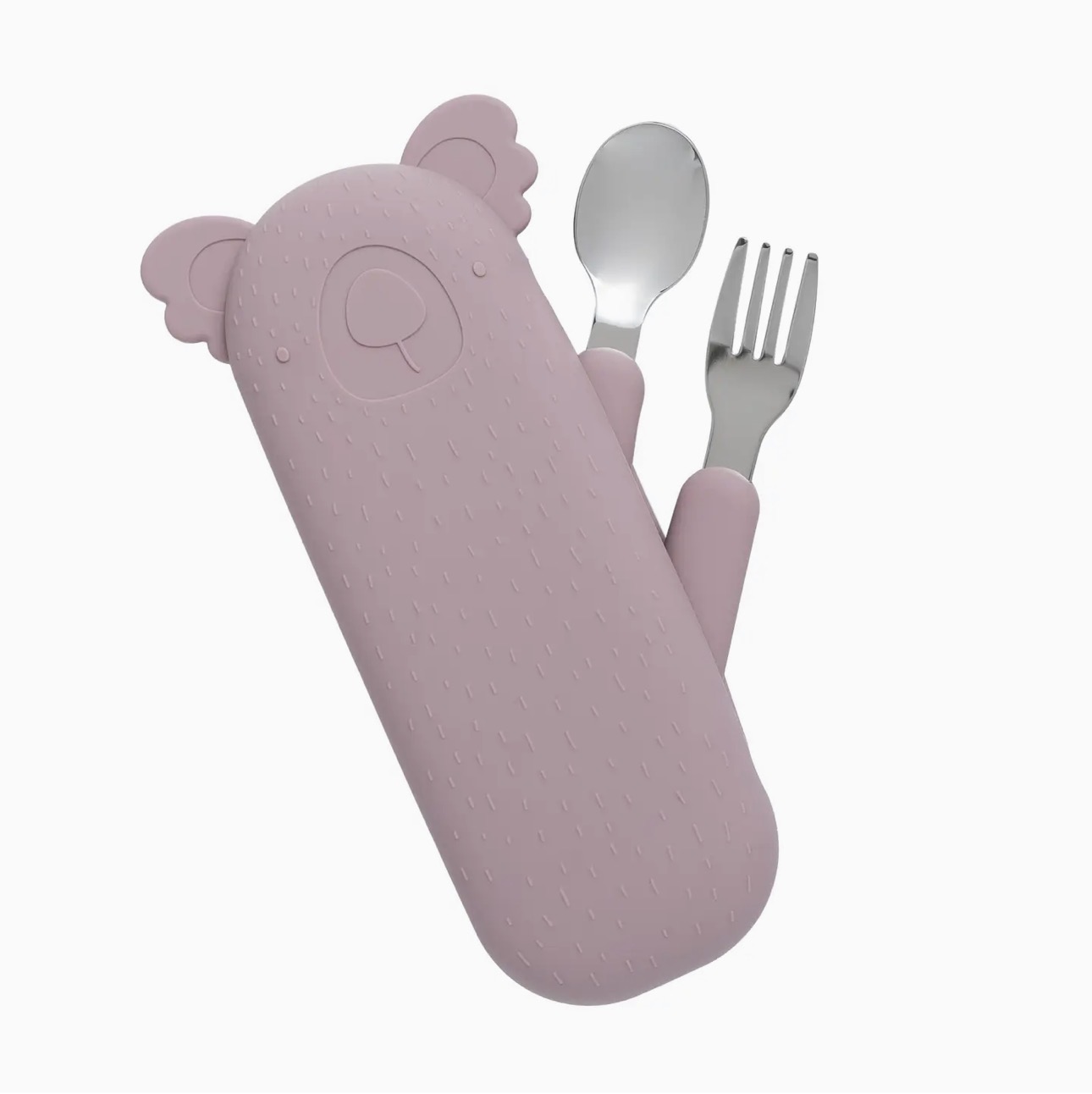 Zoe the Koala Cutlery Set and Case Dusty Mauve