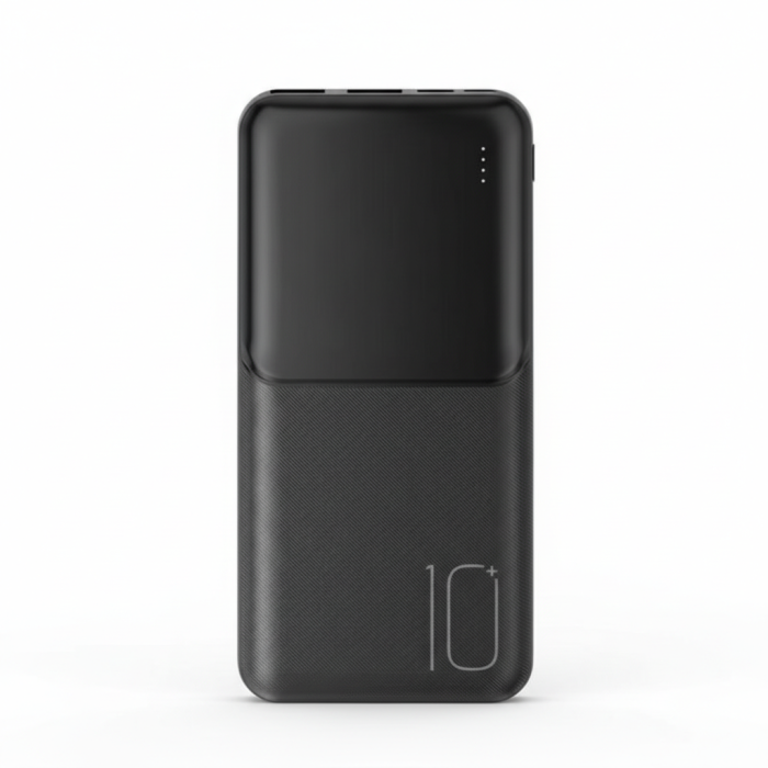 XO PR251 10000mAh Portable Power Bank, Dual USB, Black, LED Display